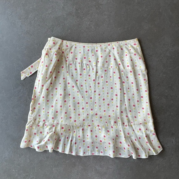 NEW RARE FINDS VINTAGE TOUPY FRANCE SILK WOMENS ASYMMETRICAL SKIRT S 42 - Picture 4 of 14